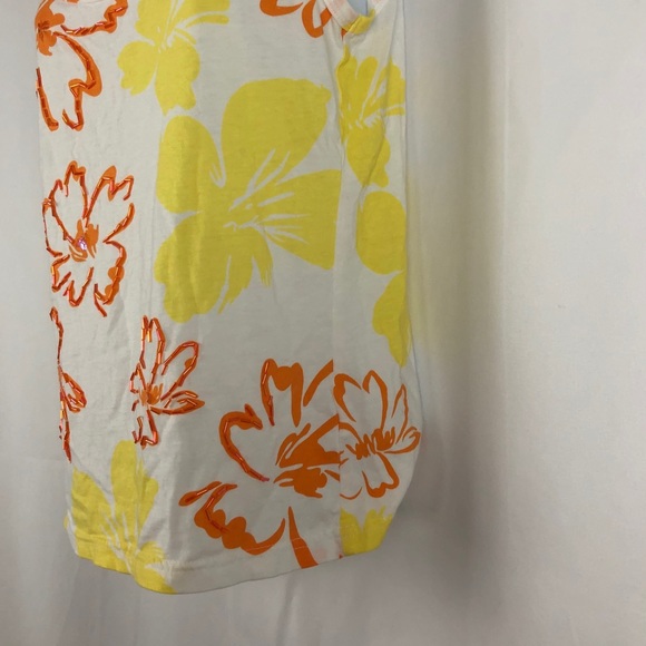 NY & Co. Cotton knit embellished tank top M - Picture 7 of 12